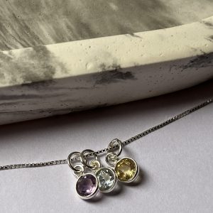 Conjunto mini punto de luz piedras naturales