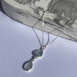 Conjunto doble gota en piedra natural