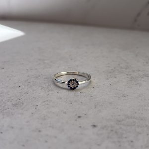 Anillo ojo turco con circonias